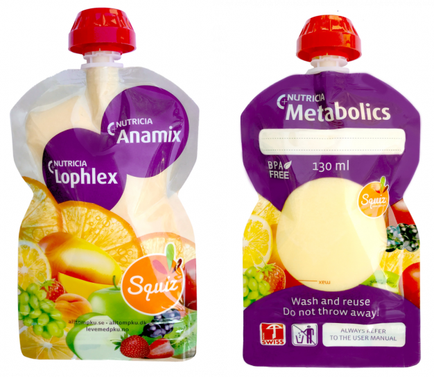 Nyhet! Nutricia Metabolic Squiz-påse